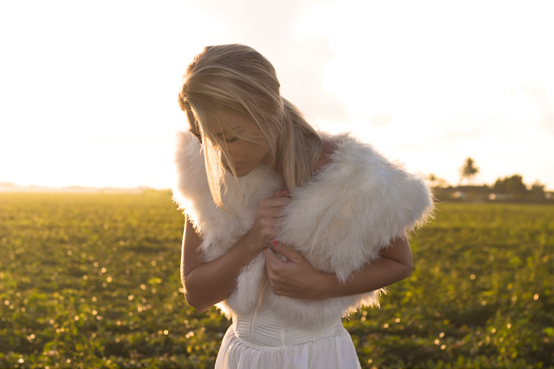 white fur tweed shorts and pearls miami fashion blog-4